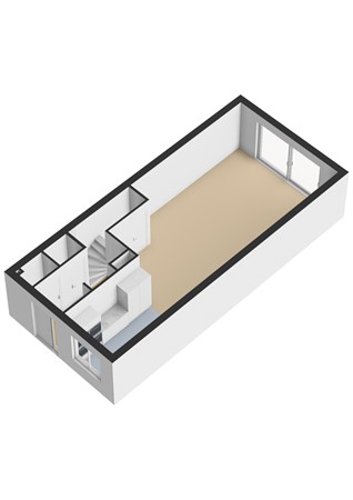 Floorplan - Plantenkasstraat 24, 3544 JE Utrecht